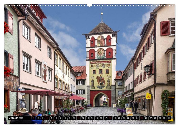 Produktbild: Das Allg&auml;u - Seine malerischen Altst&auml;dte (hochwertiger Premium Wandkalender 2026 DIN A2 quer), Kunstdruck in Hochglanz