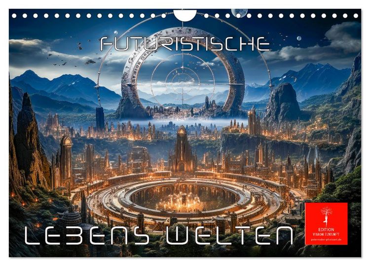 Produktbild: Futuristische Lebens Welten (Wandkalender 2026 DIN A4 quer), CALVENDO Monatskalender