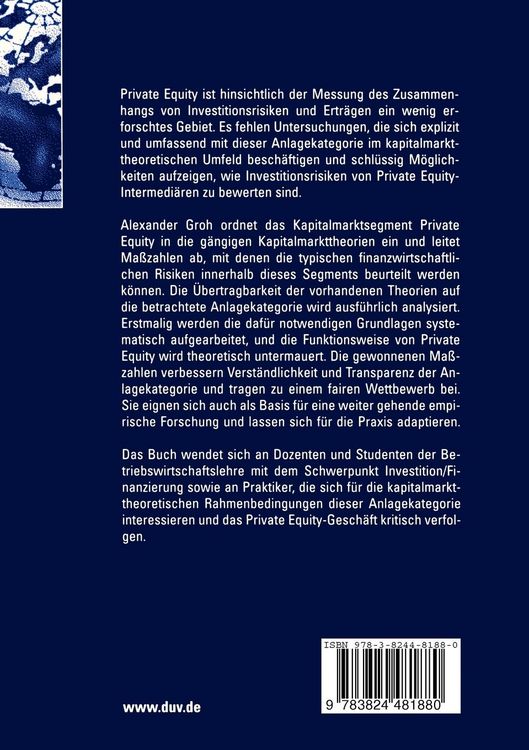 Produktbild: Risikoadjustierte Performance von Private Equity-Investitionen