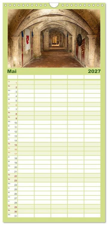 Produktbild: Familienplaner 2027 - Burghausen an der Salzach mit 5 Spalten (Wandkalender, 21 x 45 cm) CALVENDO
