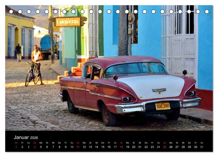 Produktbild: Cuba Cars (Tischkalender 2026 DIN A5 quer), CALVENDO Monatskalender