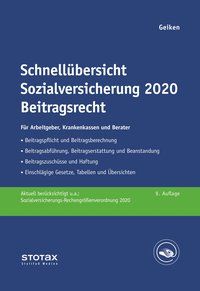 Produktbild: Schnell&uuml;bersicht Sozialversicherung 2020 Beitragsrecht