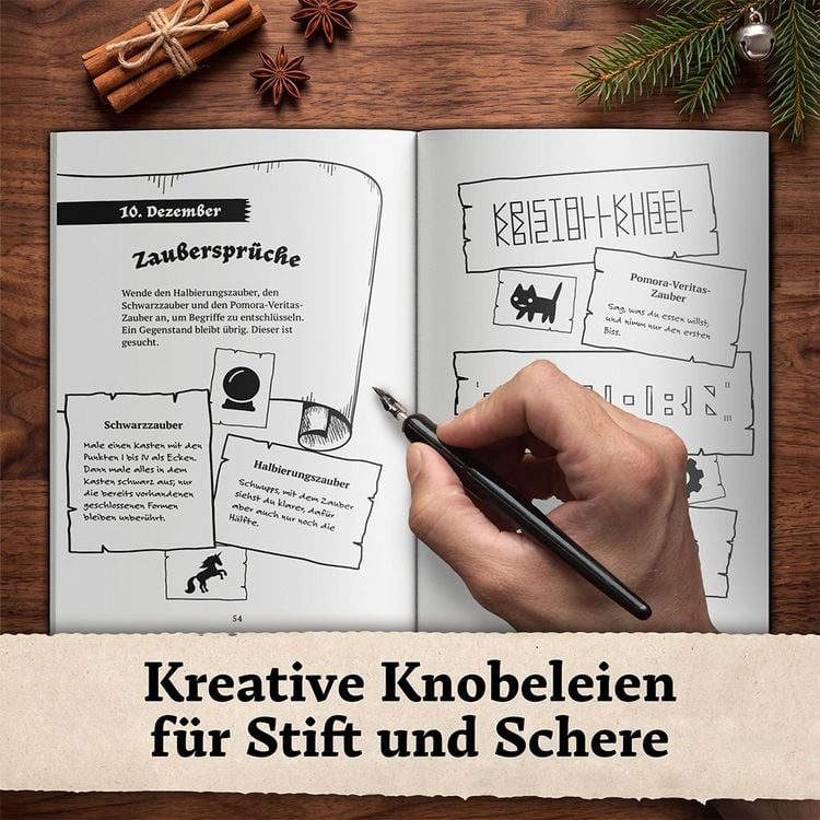 Produktbild: Das geheimnisvolle R&auml;tsel-Adventskalender-Buch f&uuml;r Potter-Fans &ndash; Der inoffizielle Weihnachts-Countdown