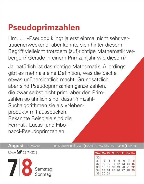 Produktbild: Der Mathematik-Kalender Tagesabrei&szlig;kalender 2027 - Nachts teile ich heimlich durch Null