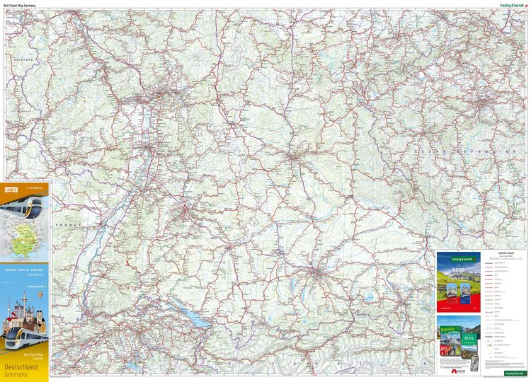 Produktbild: freytag & berndt Rail Travel Map Deutschland 1:500.000