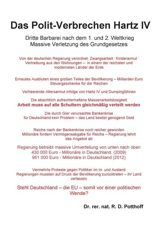 Produktbild: Das Polit-Verbrechen Hartz IV