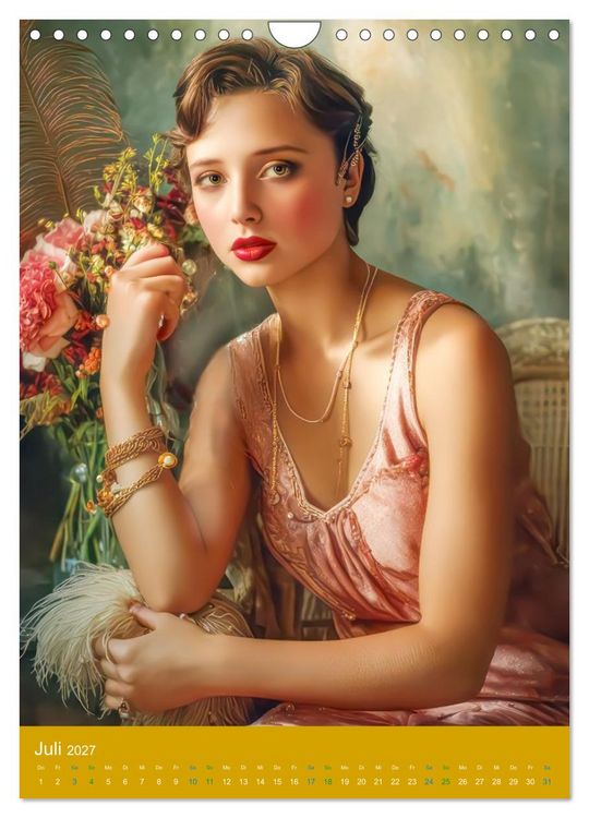 Produktbild: Erleben Sie die Goldenen 20er - Stilvolle Portraits (Wandkalender 2027 DIN A4 hoch), CALVENDO Monatskalender