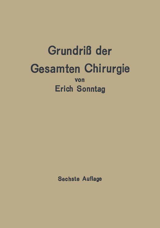Produktbild: Grundri&szlig; der gesamten Chirurgie
