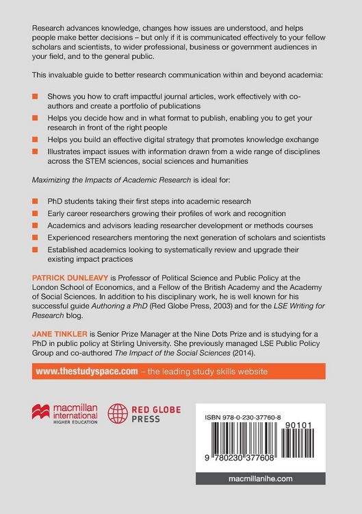 Produktbild: Maximizing the Impacts of Academic Research