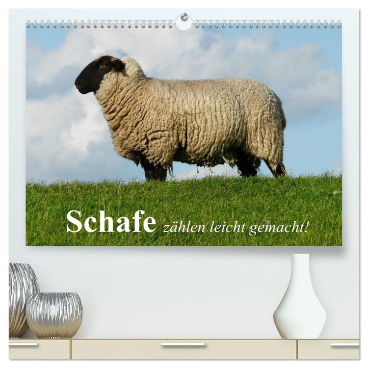Produktbild: Schafe z&auml;hlen leicht gemacht! (hochwertiger Premium Wandkalender 2026 DIN A2 quer), Kunstdruck in Hochglanz