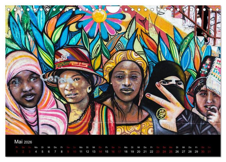 Produktbild: Graffiti und Street Art in La Paz (Wandkalender 2026 DIN A4 quer), CALVENDO Monatskalender