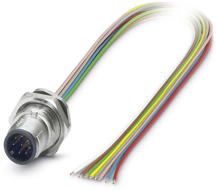 Produktbild: Phoenix Contact 1419687 Sensor-/Aktor-Einbausteckverbinder M12 Stecker, Einbau 0.50 m Polzahl Sensoren: 8 1 St.