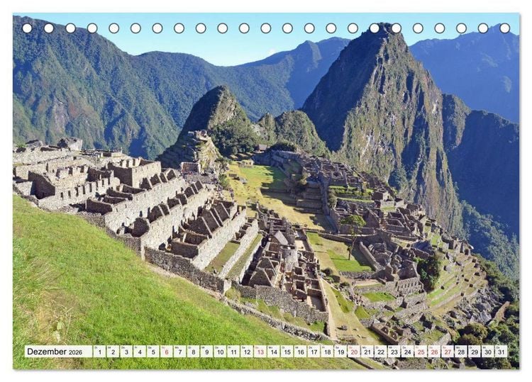 Produktbild: Inkabauten in PERU, Bauwerke eines gro&szlig;en Reiches (Tischkalender 2026 DIN A5 quer), CALVENDO Monatskalender