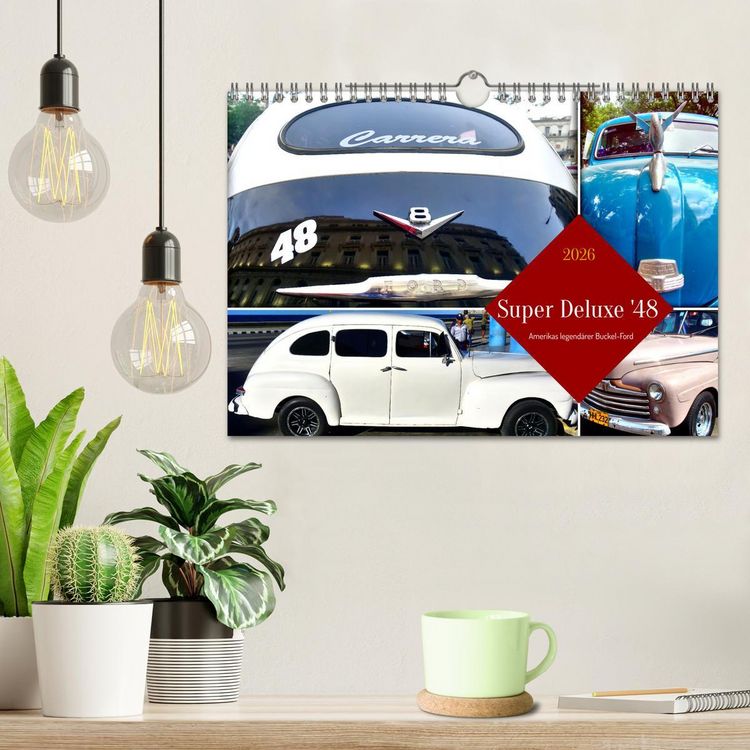 Produktbild: Super Deluxe '48 - Amerikas legend&auml;rer Buckel-Ford (Wandkalender 2026 DIN A4 quer), CALVENDO Monatskalender