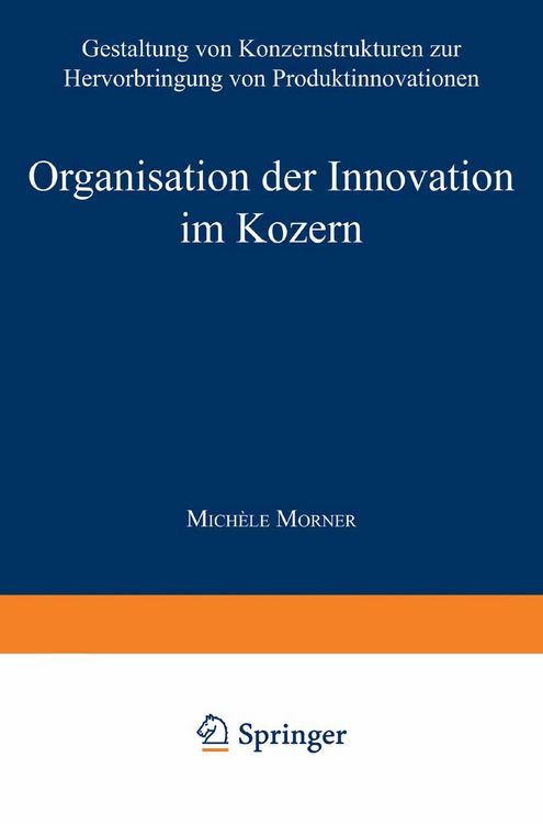 Produktbild: Organisation der Innovation im Konzern