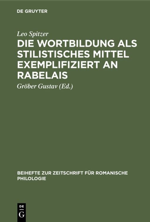 Produktbild: Die Wortbildung als stilistisches Mittel exemplifiziert an Rabelais