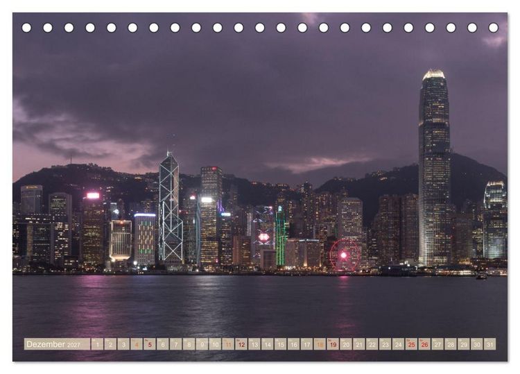 Produktbild: Ein Tag in Hongkong - eine etwas andere Sicht (Tischkalender 2027 DIN A5 quer), CALVENDO Monatskalender