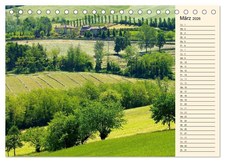Produktbild: Emilia-Romagna (Tischkalender 2026 DIN A5 quer), CALVENDO Monatskalender