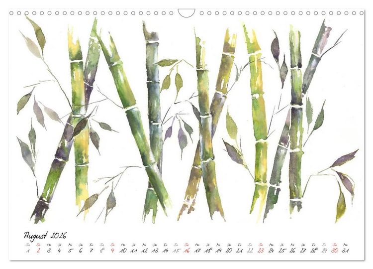 Produktbild: Asiatische Tuschmalerei (Wandkalender 2026 DIN A3 quer), CALVENDO Monatskalender