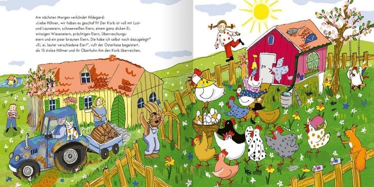 Produktbild: Hildegard, das dicke Huhn, hat vor Ostern viel zu tun