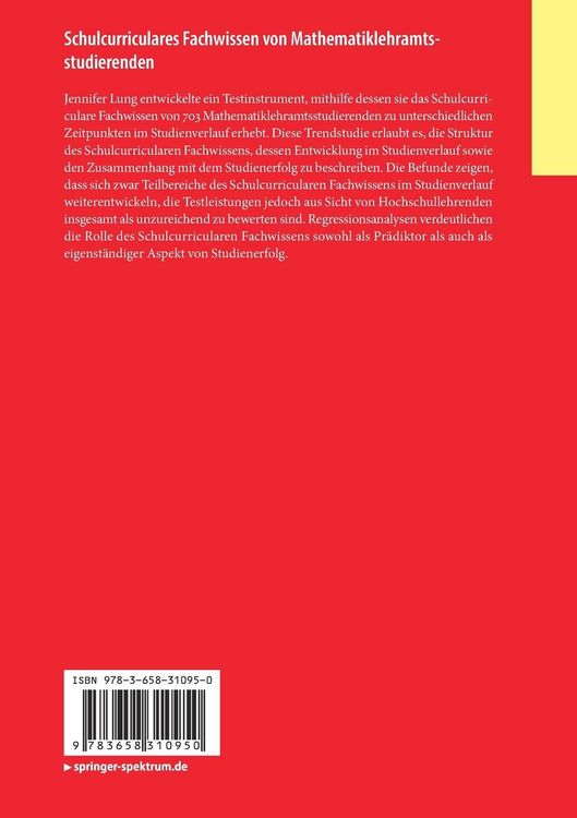 Produktbild: Schulcurriculares Fachwissen von Mathematiklehramtsstudierenden