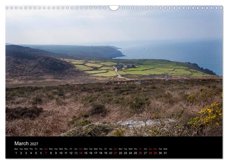 Produktbild: Penwith Landscapes Cornwall 2027 (Wall Calendar 2027 DIN A3 landscape), CALVENDO 12 Month Wall Calendar