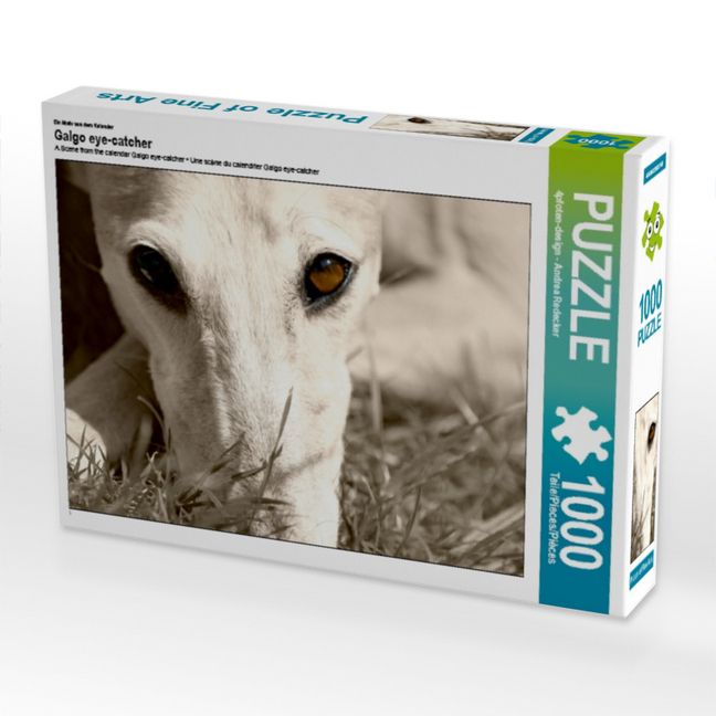 Produktbild: CALVENDO Puzzle Ein Motiv aus dem Kalender Galgo eye-catcher | 1000 Teile Lege-Gr&ouml;&szlig;e 64x48cm Foto-Puzzle f&uuml;r gl&uuml;ckliche Stunden