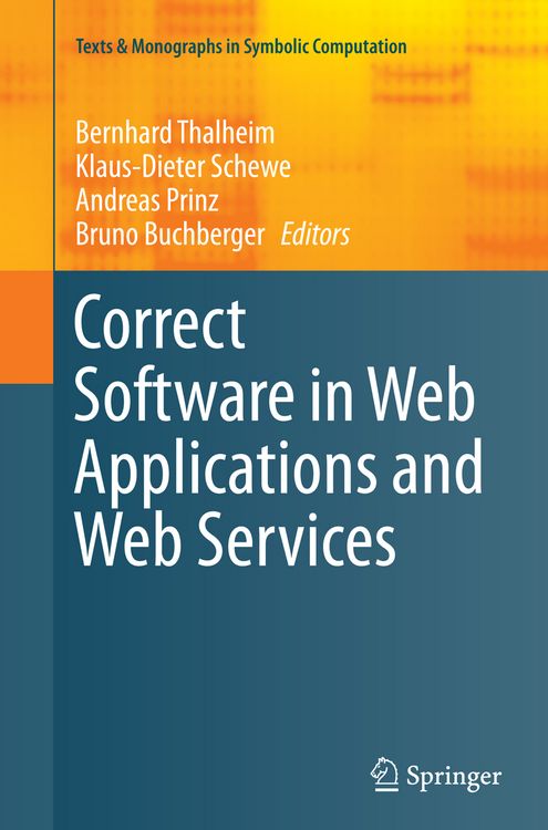 Produktbild: Correct Software in Web Applications and Web Services