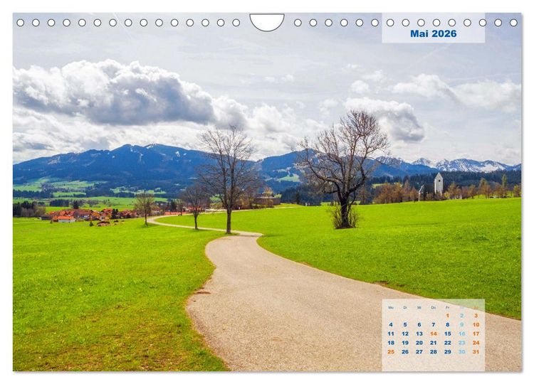 Produktbild: ALLG&Auml;U, im Wandel der Jahreszeiten. (Wandkalender 2026 DIN A4 quer), CALVENDO Monatskalender