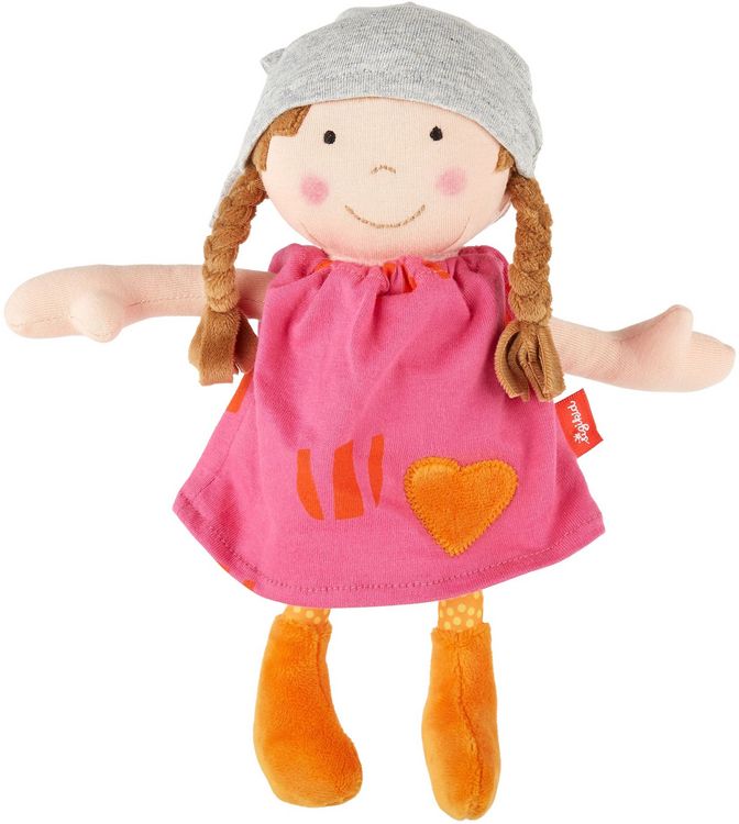 Produktbild: sigikid 39409 - Puppe Brenda Bilipup pink, Lernpuppe, Stoffpuppe, 24 cm