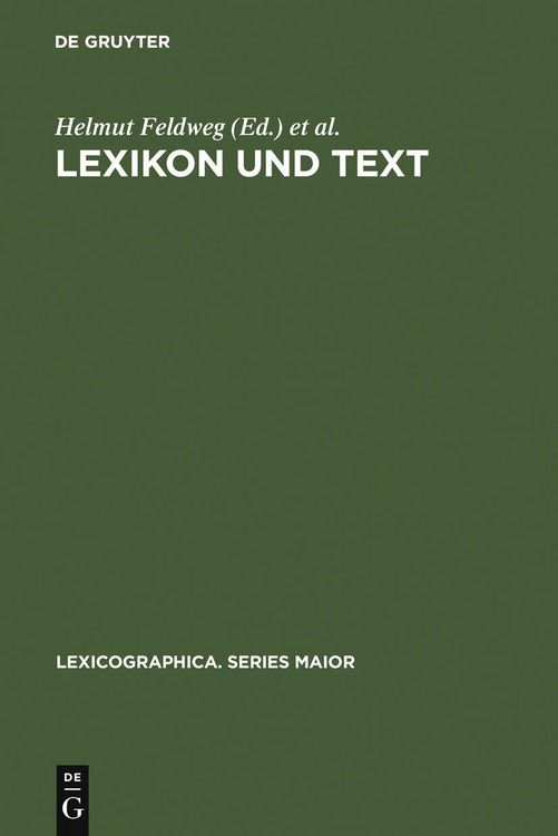 Produktbild: Lexikon und Text