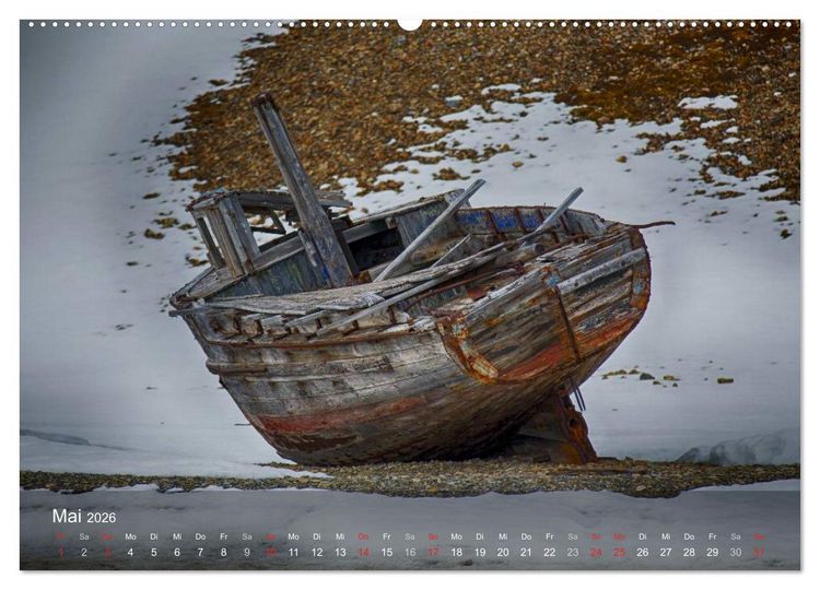Produktbild: Spitzbergen - Impressionen aus der Arktis (hochwertiger Premium Wandkalender 2026 DIN A2 quer), Kunstdruck in Hochglanz