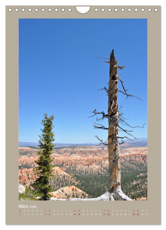 Produktbild: Erlebe mit mir den Bryce Canyon Nationalpark (Wandkalender 2026 DIN A4 hoch), CALVENDO Monatskalender
