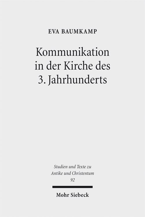 Produktbild: Kommunikation in der Kirche des 3. Jahrhunderts