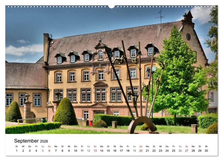 Produktbild: Gengenbach - romantisches Kleinod im Schwarzwald (hochwertiger Premium Wandkalender 2026 DIN A2 quer), Kunstdruck in Hochglanz