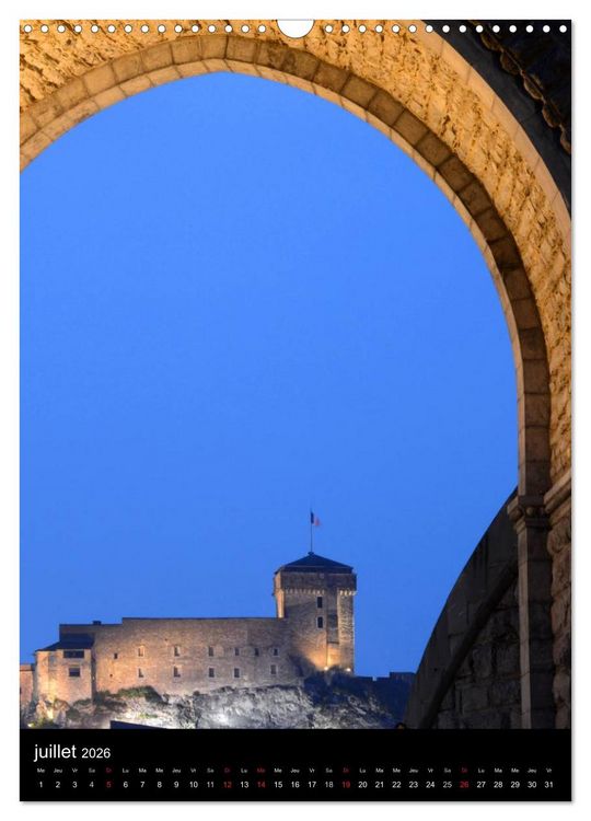 Produktbild: Lourdes en lumi&egrave;re (Calendrier mural 2026 DIN A3 horizontal), CALVENDO calendrier mensuel