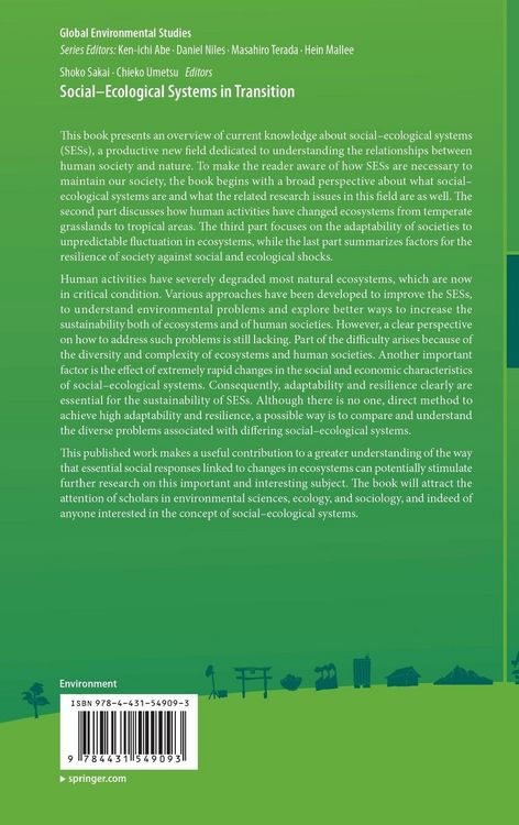Produktbild: Social-Ecological Systems in Transition