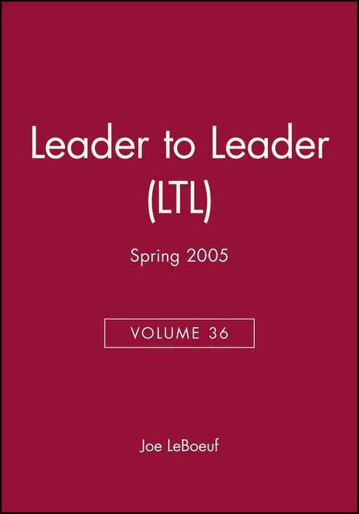 Produktbild: Leader To Leader (ltl) Volume