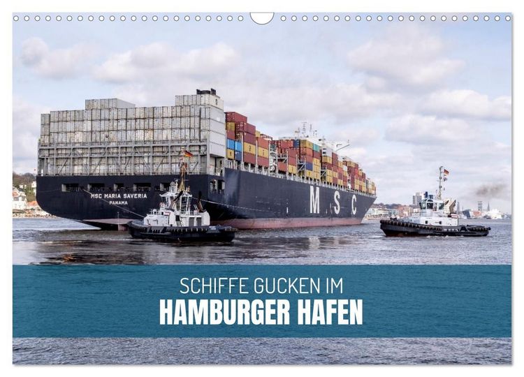 Produktbild: Schiffe gucken im Hamburger Hafen (Wandkalender 2027 DIN A3 quer), CALVENDO Monatskalender