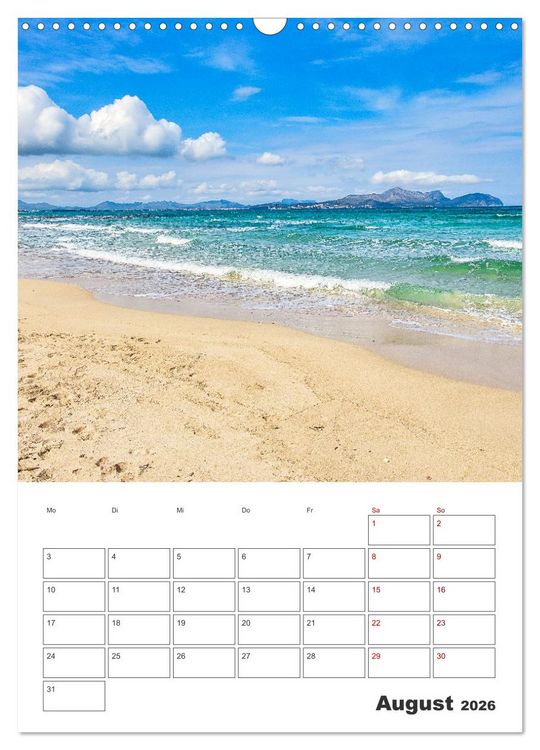 Produktbild: Mallorca - Traumhafte Insel auf der Sonnenseite (Wandkalender 2026 DIN A3 hoch), CALVENDO Monatskalender