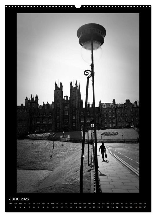 Produktbild: EDINBURGH NOIR (High Quality Premium Wall Calendar 2026 DIN A2 portrait),CALVENDO 12 Month Wall Calendar
