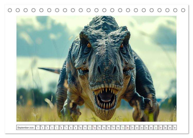Produktbild: Giganten der Urzeit (Tischkalender 2026 DIN A5 quer), CALVENDO Monatskalender