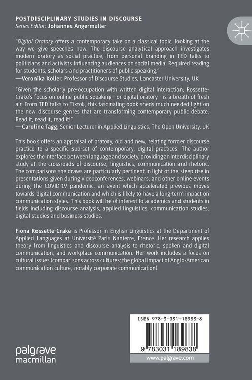 Produktbild: Digital Oratory as Discursive Practice