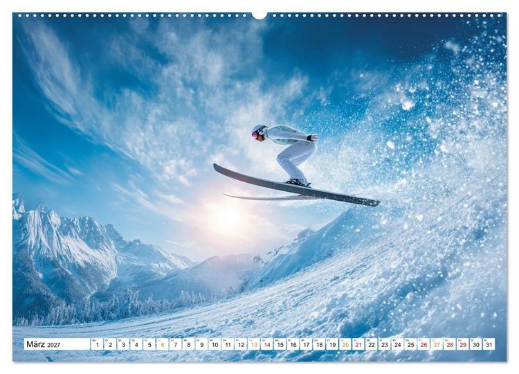 Produktbild: Winterwelten (hochwertiger Premium Wandkalender 2027 DIN A2 quer), Kunstdruck in Hochglanz