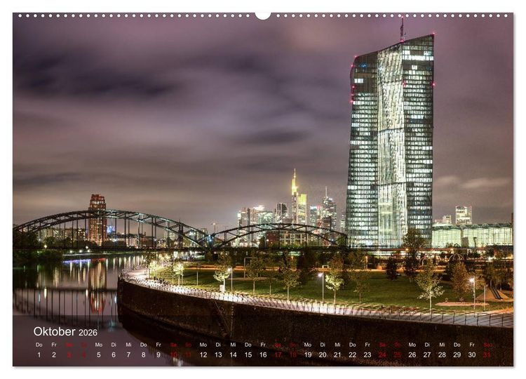 Produktbild: Deutschland Impressionen bei Nacht (hochwertiger Premium Wandkalender 2026 DIN A2 quer), Kunstdruck in Hochglanz