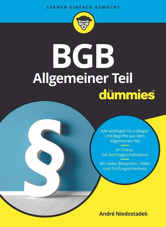 Produktbild: BGB Allgemeiner Teil für Dummies