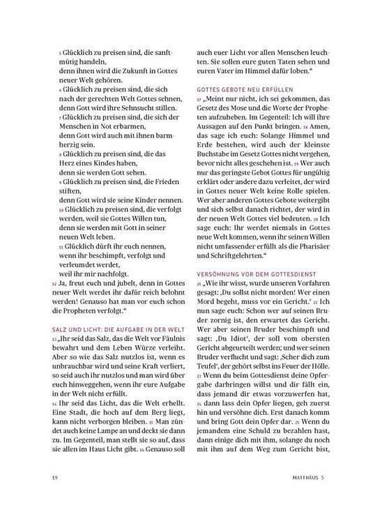 Produktbild: Das neue Testament. &Uuml;bertragen in die Sprache unserer Zeit. Blaue Ausgabe