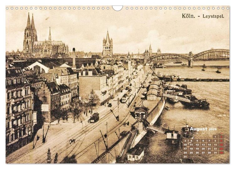 Produktbild: Historisches K&ouml;ln &ndash; Die Stadt auf historischen Karten (Wandkalender 2026 DIN A3 quer), CALVENDO Monatskalender