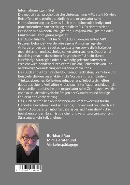 Produktbild: MPU Buch - Sicher durch die MPU