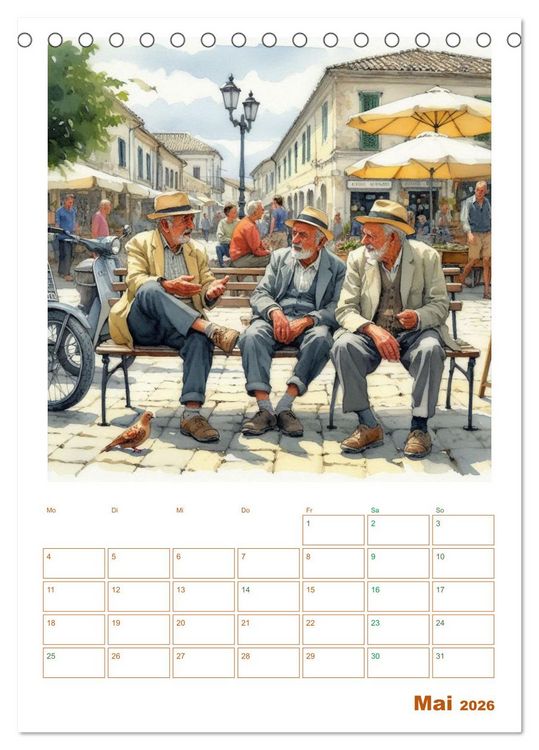 Produktbild: Andalusische Augenblicke (Tischkalender 2026 DIN A5 hoch), CALVENDO Monatskalender